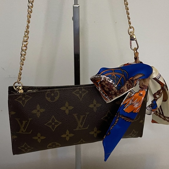 Louis Vuitton Monogram Zipper Bucket Pouch Clutch - Picture 1 of 9